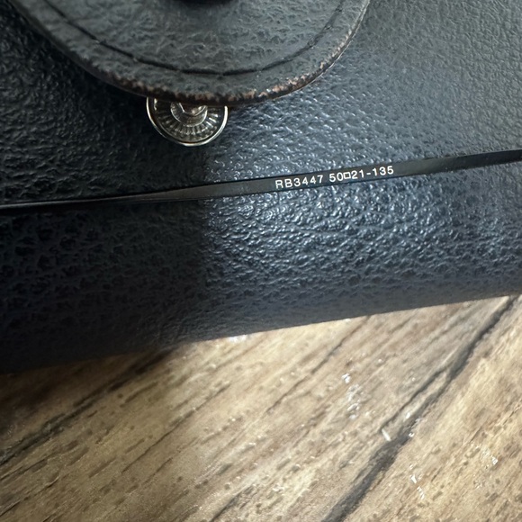 Ray-ban Black Metal Round Sunglasses. Circle John Lennon Style. Small. Great Con - Picture 8 of 8